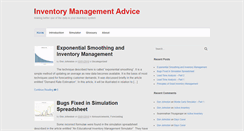 Desktop Screenshot of inventoryadvice.com