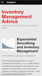 Mobile Screenshot of inventoryadvice.com